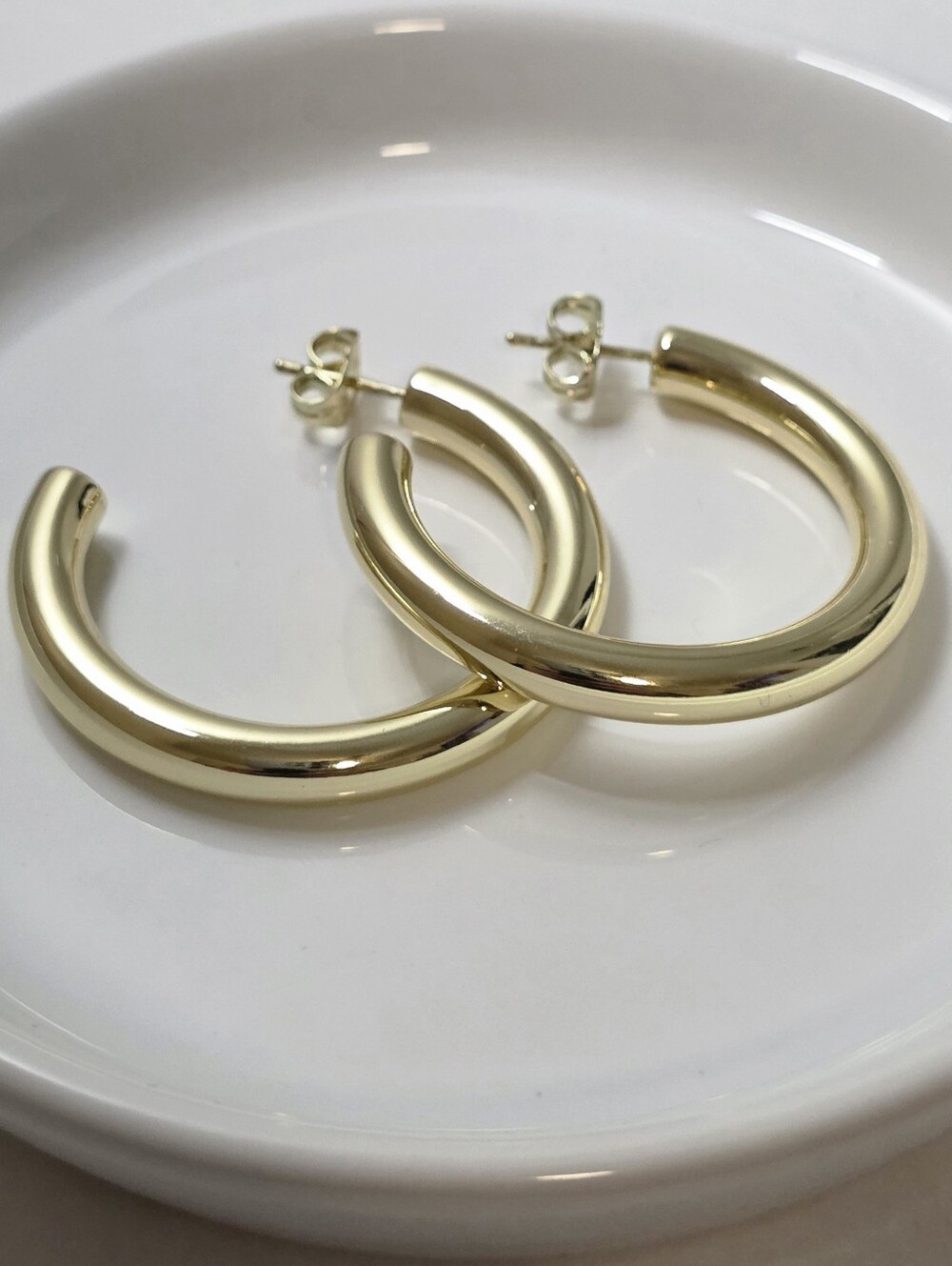 Solid Open Hoop Earring